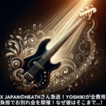 X JAPANのHEATHさん急逝！YOSHIKIが全費用負担でお別れ会を開催！なぜ彼はそこまで…！